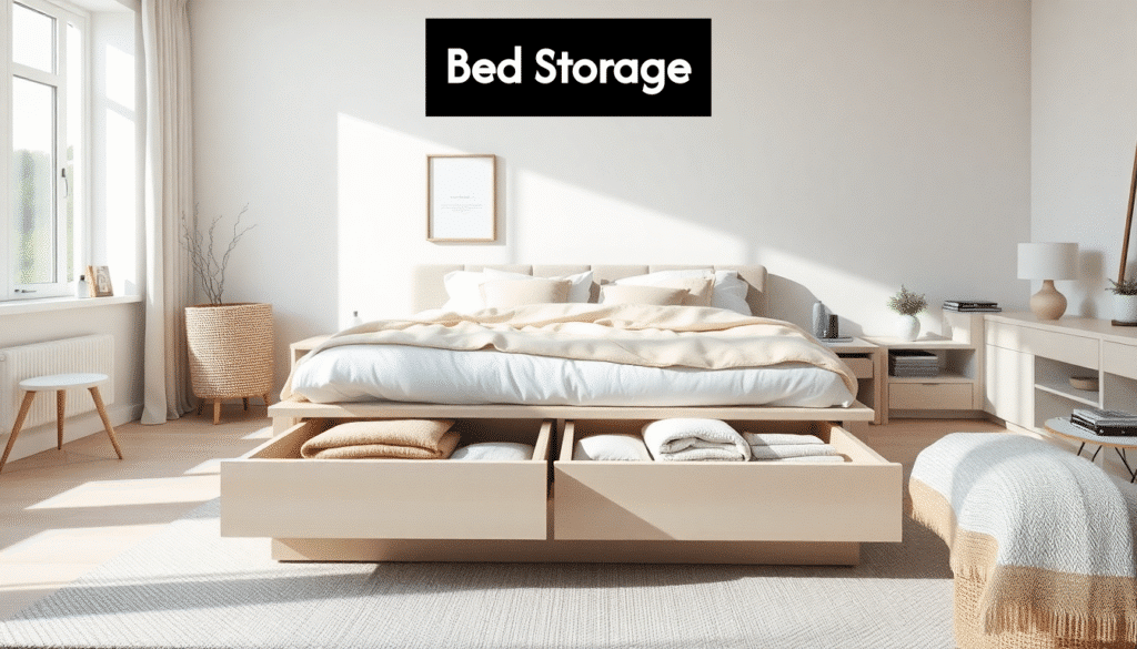 modern bedroom with storage bed and drawers open 8seeeol0oq9pylgv5icji