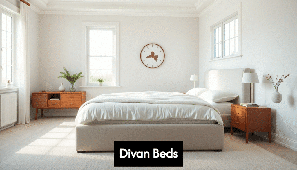 modern bedroom with upholstered divan bed e nmuxo6jys5owwxpxnod