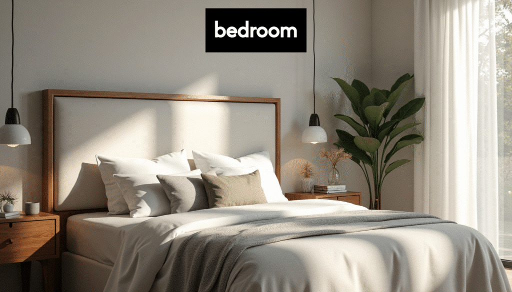 stylish bedroom with modern headboard and layered bedding psiqizin t0eapjrlhzur