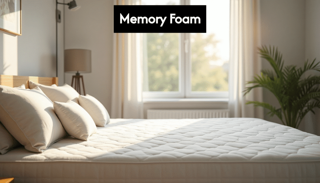 modern bedroom with comfortable memory foam mattress. wub1usr9tpmbv31brx ni